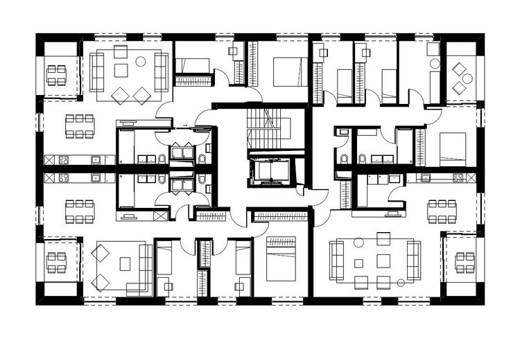 Multi Apartment Building M 8